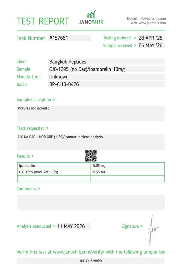 CJC-1295 (no DAC)/Ipamorelin 10MG